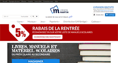 Desktop Screenshot of librairiemartin.com